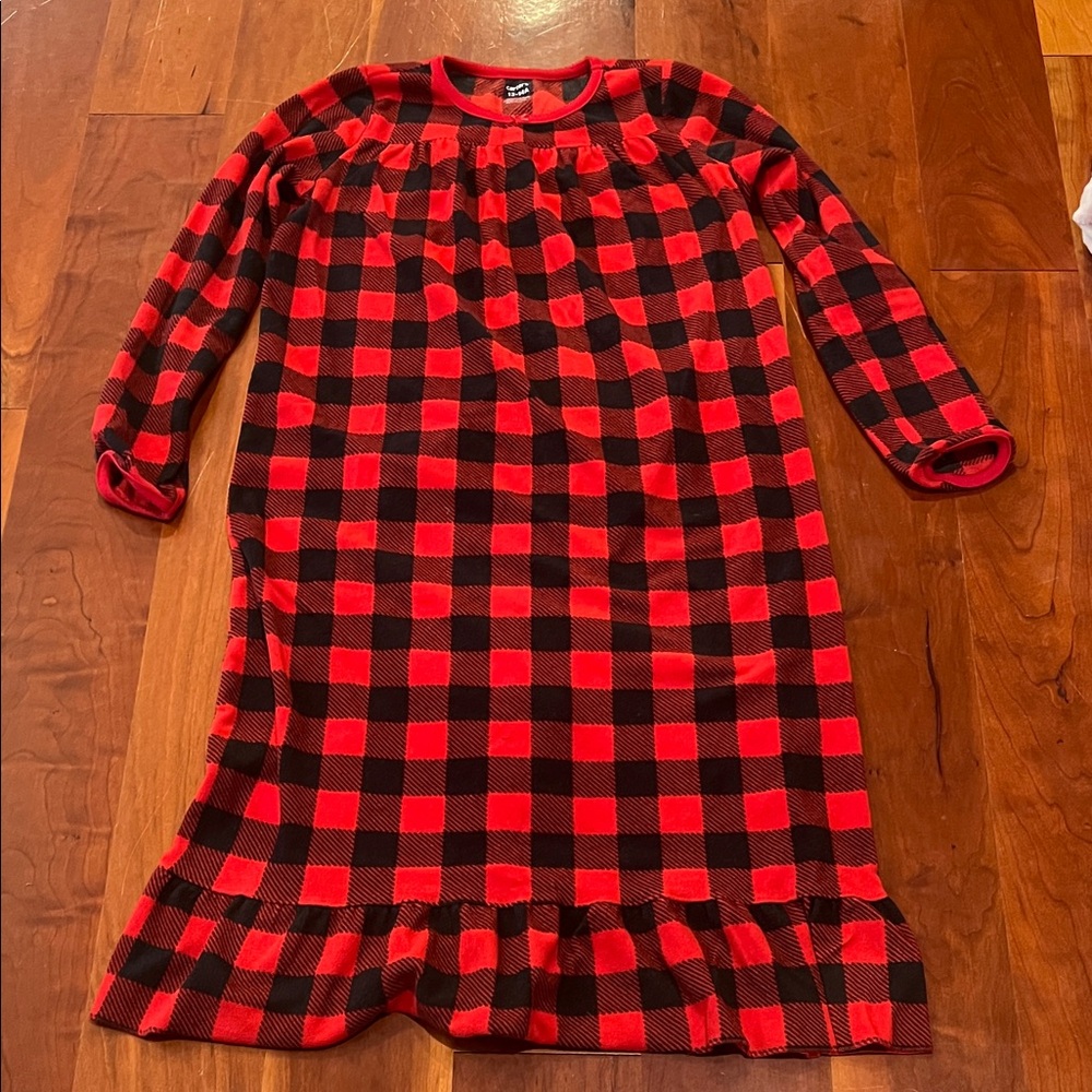 Carter's Red and Black Buffalo Plaid Girls' Nightgown